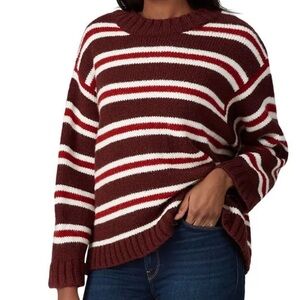 The Great. Winterberry Stripe Sweater